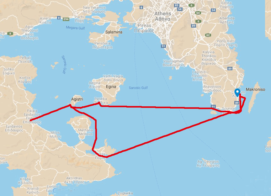 Routes Vip sea transfer Lavrio Greece